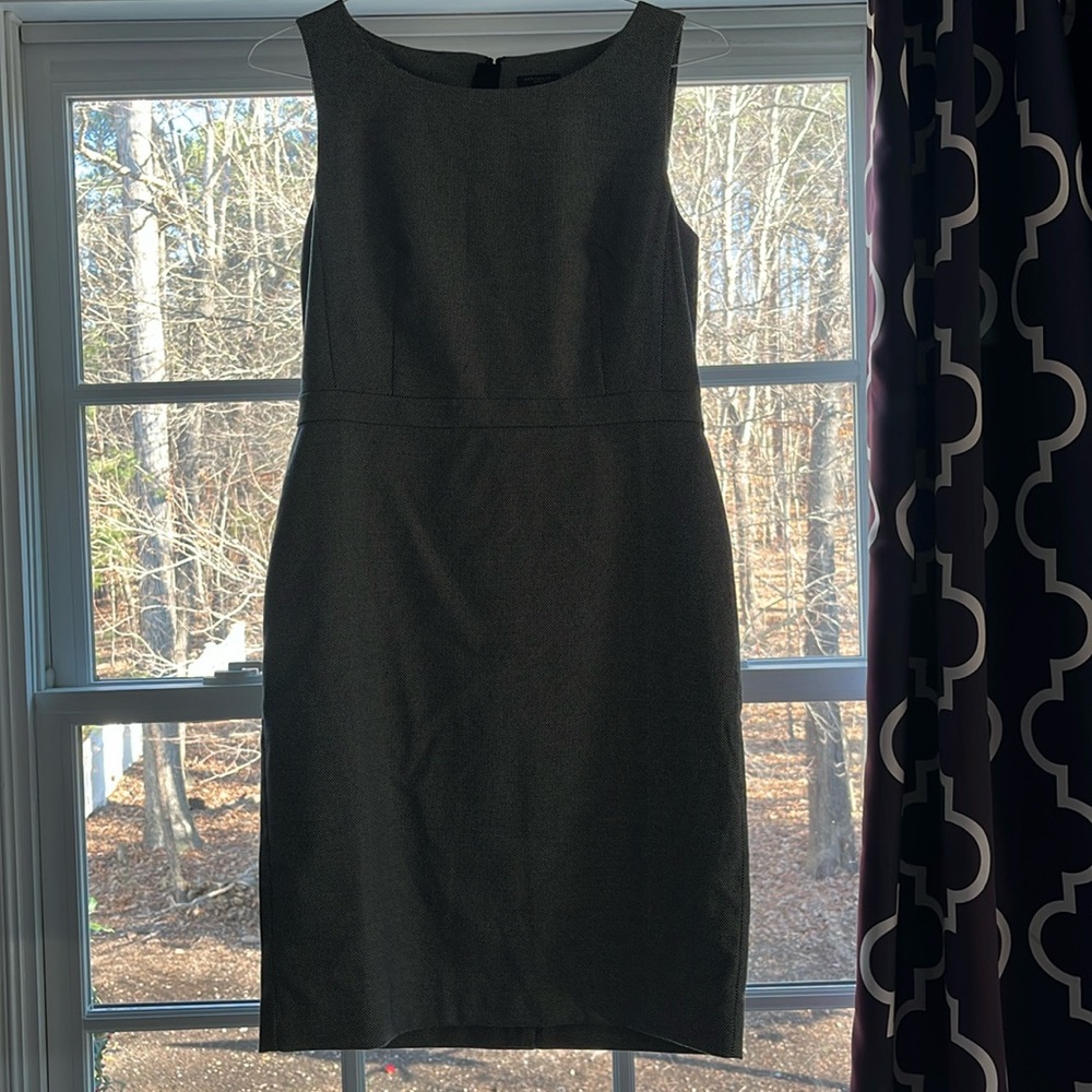 Ann Taylor grey mid length dress, 8P